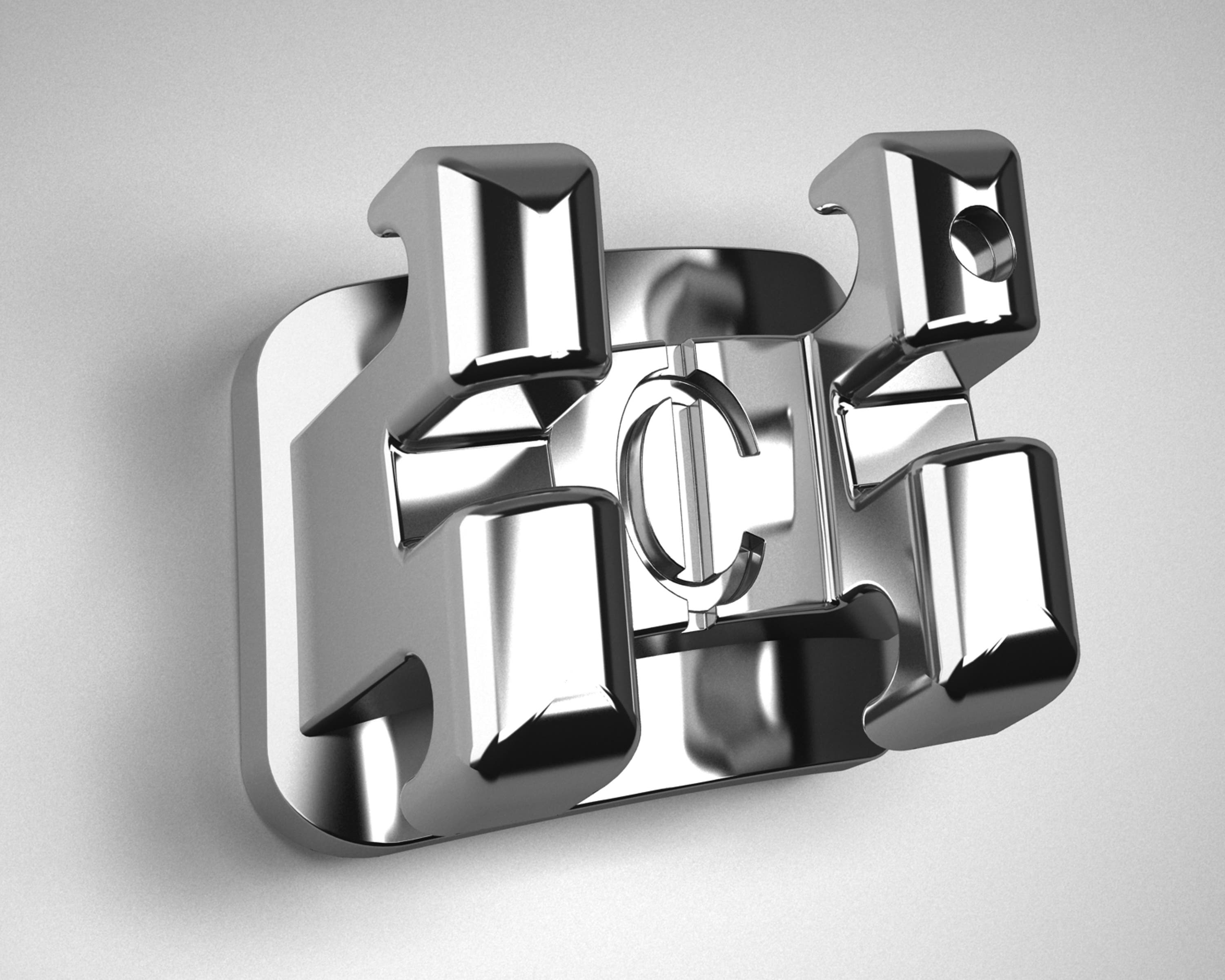 Produktbild - VF000141327 - Bracket MTWN rostfritt stål för höger underkäke andra bicuspid gingival offset 0.018" torque -17° angulerad +3° 10-pack