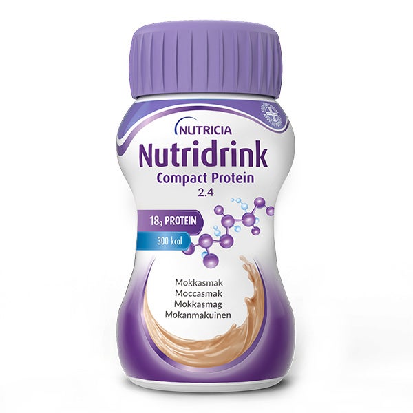 Produktbild - 64121 - Nutridrink Compact Protein kosttillägg protein mocca 240kcal/100ml 125ml