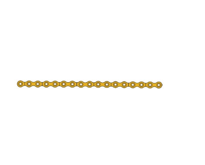Produktbild - VF7009663 - Platta rak för käkkirurgi steril 17 hål tjocklek 1,5mm