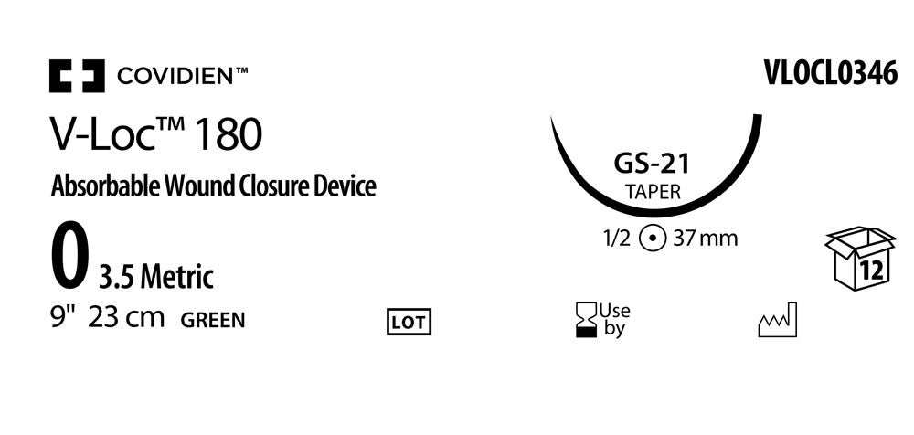 Produktbild - VF000150709 - V-LOC™ 180 0 GREEN 23CM GS-21 X12