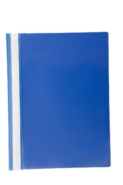 Produktbild - 41765 - Mapp med transparent framsida blå plast A4 20mm