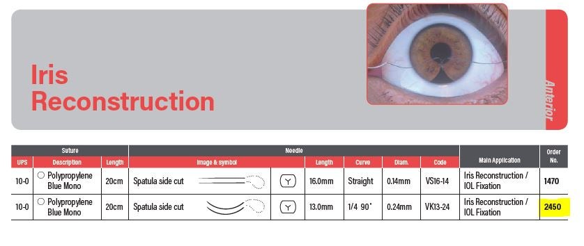 Produktbild - VF000148166 - NEEDLED SUTURES 10-0, POLYPROPYLENE, 20 CM, 13.0 MM NEEDLE 12/BOX