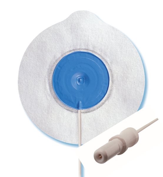 Produktbild - VF000183845 - EKG-elektrod för långtid vuxen MP med våt gel slang och DIN-kontakt 50cm