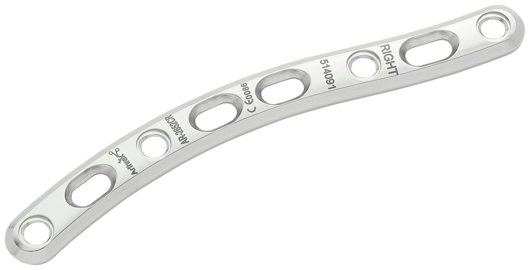 Produktbild - VF000190113 - Clavikel - Medial/diafysär fraktur Medial/diafysär platta, Längd 70-125mm