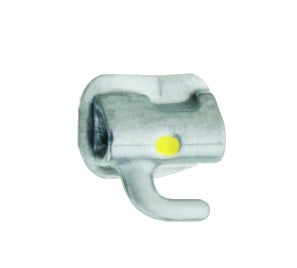 Produktbild - VF000141708 - Buckaltub titan nickelfri för höger underkäke med krok 0.018" torque -22° angulerad 0° distal offset 5° 10-pack