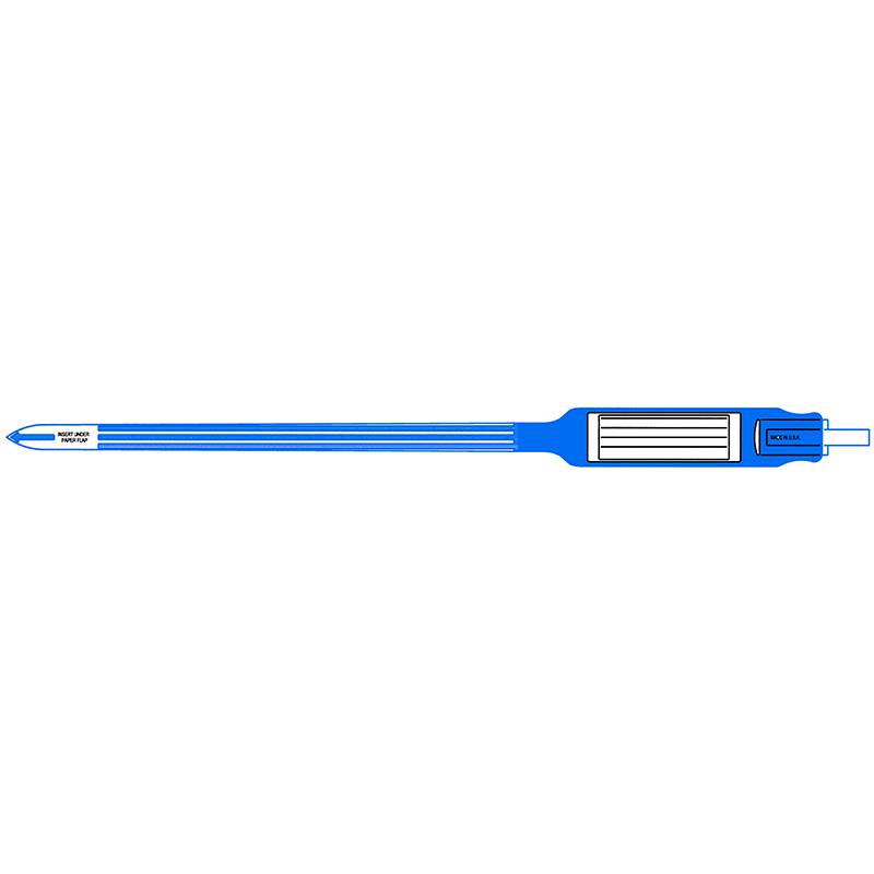 Produktbild - VF000115114 - Identitetsband för insticksetikett med tapelås blå barn och ungdom 17x53mm