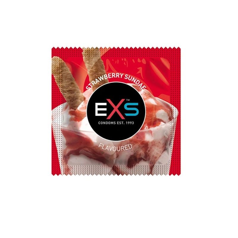Produktbild - VF000116094 - KONDOM EXS STAWBERRY SUNDAE 56X193X0,07MM 100PACK