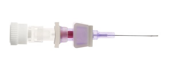 Produktbild - 51676 - Infusionskanyl utan injektionsport med stickskydd lila 26G 0,6x19mm