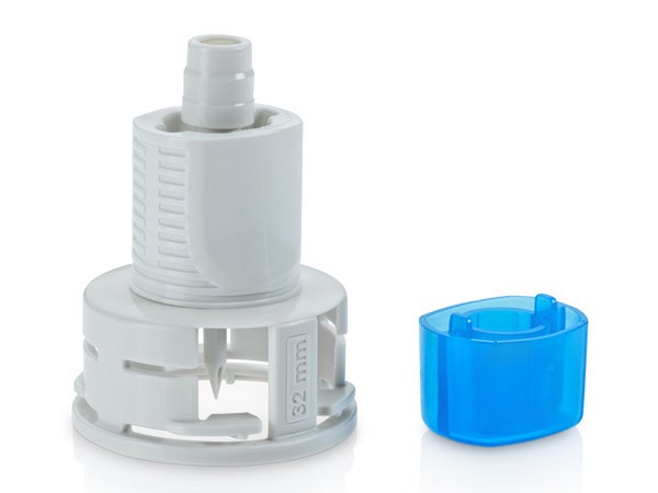 Produktbild - 61905 - Blandningskonnektor slutet för injektion och infusion för flaska med hals 32mm