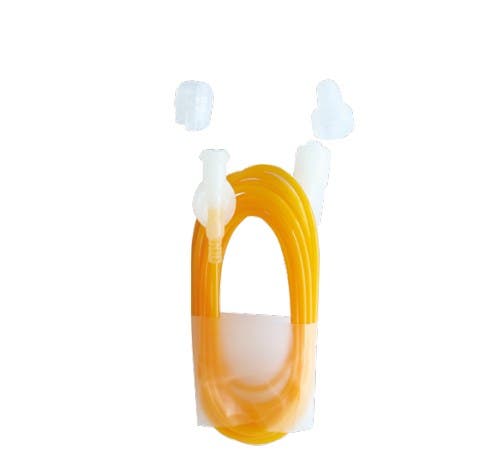 Produktbild - VF000166358 - Infusionsslang för sprutpump luer-lock hane/hona gul för ljuskänsliga infusioner 200cm