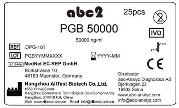 Produktbild - 65221 - Drogtest singelsticka för urin pregabalin