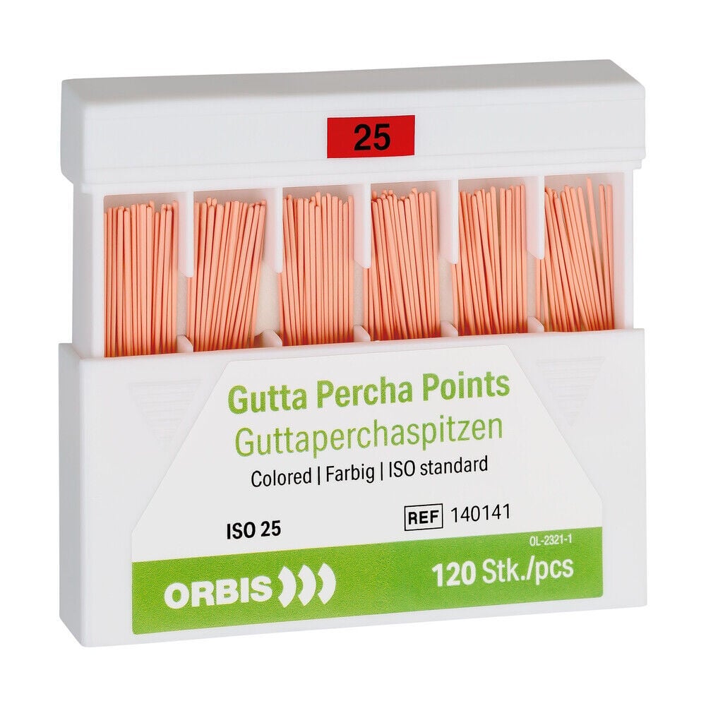 Produktbild - VF000185007 - Guttaperkaspets centralpoint nr 25 120-pack