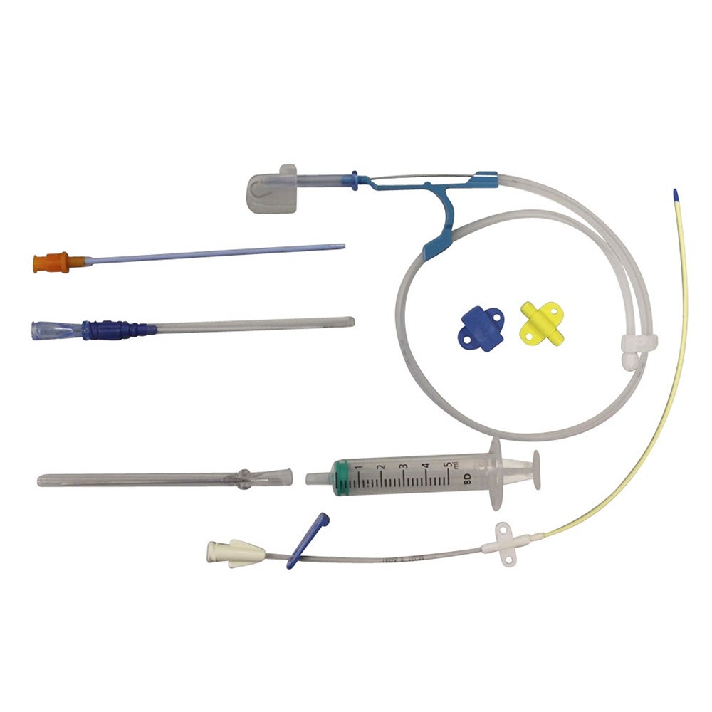 Produktbild - VF000177328 - CVK-set 1-lumen med avstängningsbricka och knapp 16G/5Fr 20cm