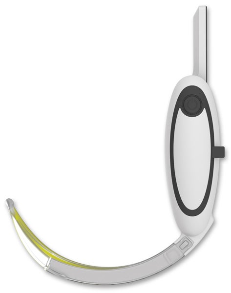 Produktbild - 59186 - Laryngoskopblad X-3 Blade böjd till videolaryngoskop McGrath