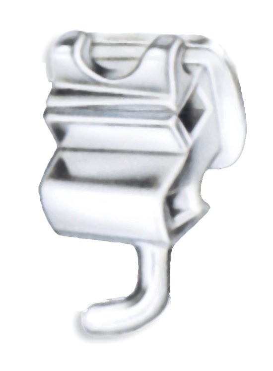 Produktbild - VF000141417 - Buckaltub dubbel rostfritt stål för höger överkäke 0.018" torque -10° distal offset 12° 10-pack