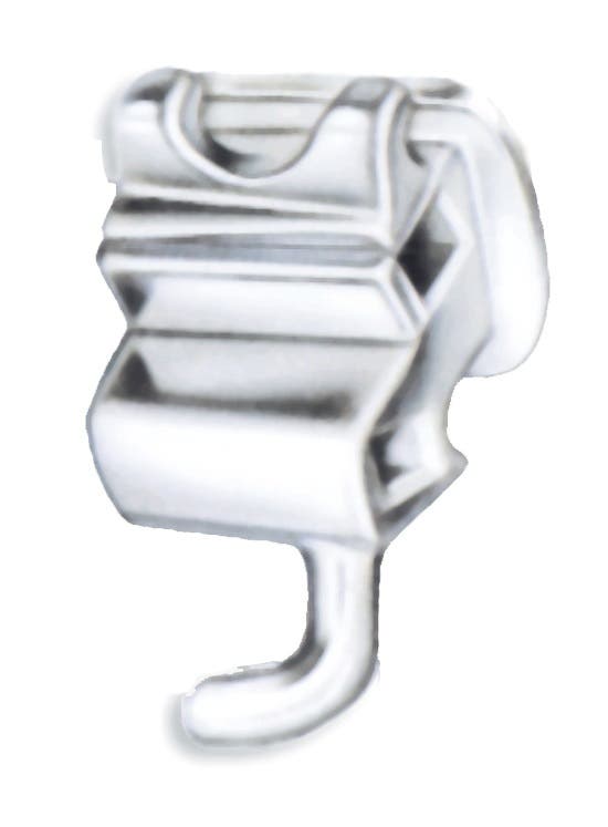 Produktbild - VF000141417 - Buckaltub dubbel rostfritt stål för höger överkäke 0.018" torque -10° distal offset 12° 10-pack