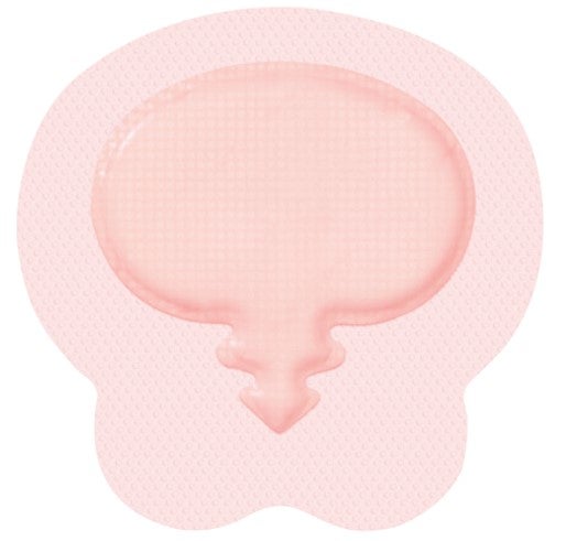 Produktbild - VF7002861 - Polyuretanskumförband sacrum med silikonbeläggning och häftkant 21,6x23cm