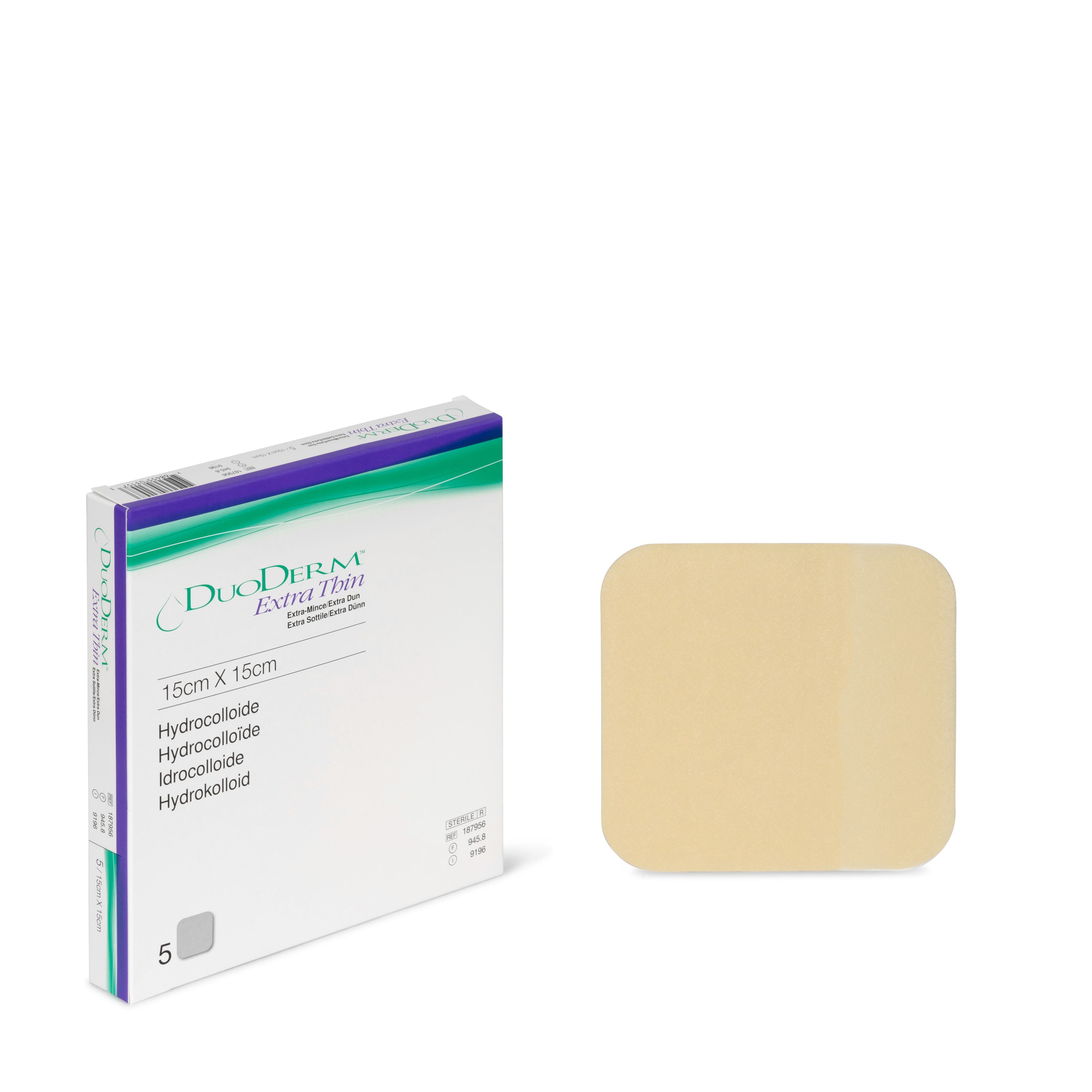 Produktbild 1 - VF7002950 - Hydrokolloidförband tunn med yta av polyuretanfilm 15x15cm