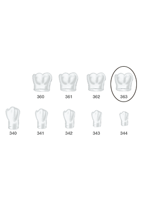 Produktbild - VF000175061 - Kronformar posterior nr 363 refill till pos 1 5-pack