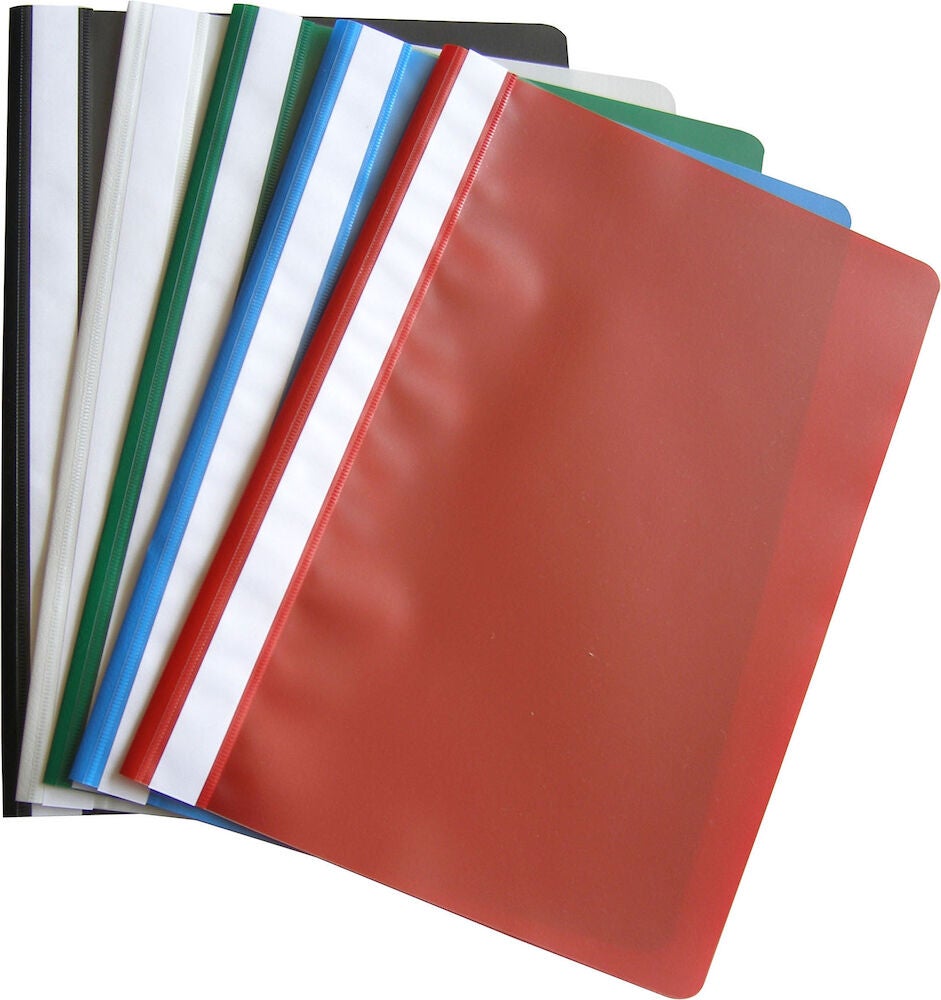 Produktbild - VF000183223 - Offertmapp med transparent framsida svart plast A4 20mm 25-pack