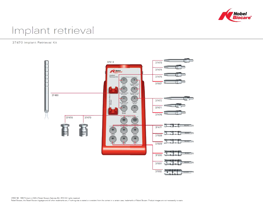 Produktbild - VF000180508 - Väggkarta för implantaturtagningsset