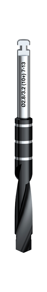 Produktbild - VF000180186 - Guidat twist-stegborr 2.8/3.2 (10+) 7-13