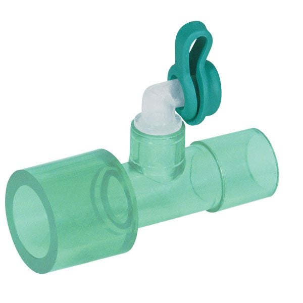 Produktbild - 49379 - Kopplingsstycke rak med port till kapnograf 15M-22M/15F