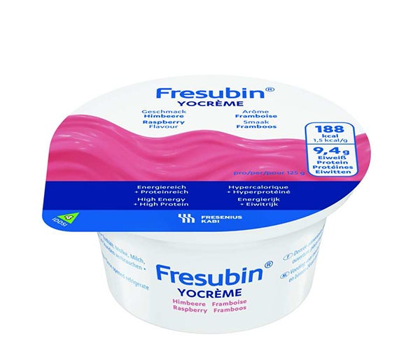 Produktbild - 51453 - Fresubin YoCreme kosttillägg protein hallon 150kcal/100g 125g