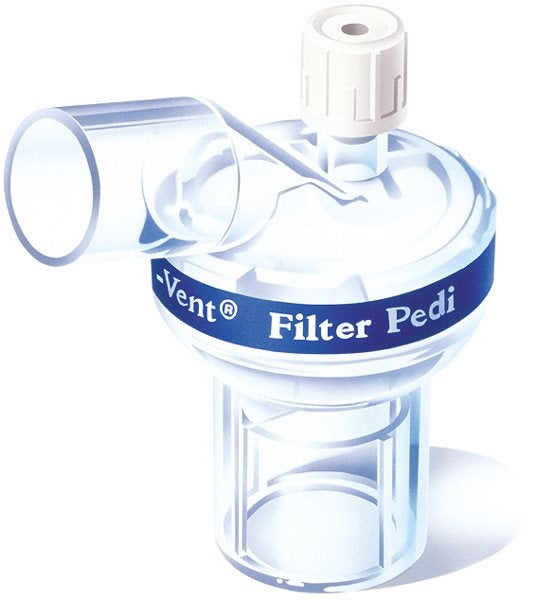 Produktbild - 40954 - Fukt- och värmeväxlarfilter bakterie- och virus vinklad med port för spädbarn TV 50-250ml koppling F15/M22-M15