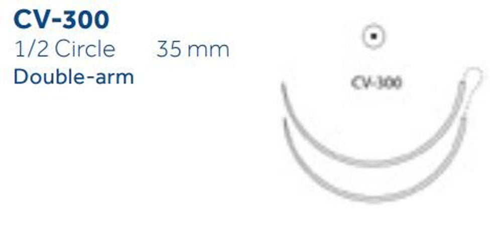 Produktbild - VF000150223 - TICRON™ 2-0 BLUE 75CM CV-300 DA X36