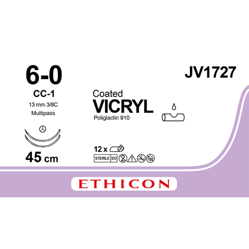 Produktbild - VF000148693 - VICRYL 6-0 2XCC-1 MP 45CM