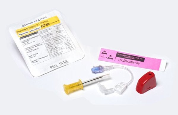 Produktbild - 46842 - Intraosseös nål med armband och luer-lock koppling vuxen 45mm