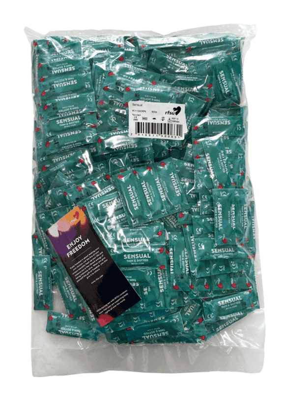 Produktbild 2 - K1150XN - Kondom Knottrig 53mm Sensual 500-pack