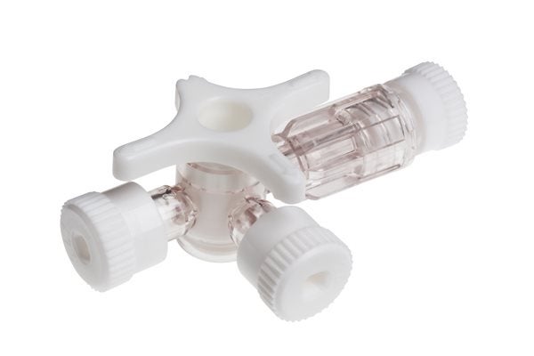 Produktbild - 57789 - Infusionskran 3-vägs med roterande luer-lock koppling