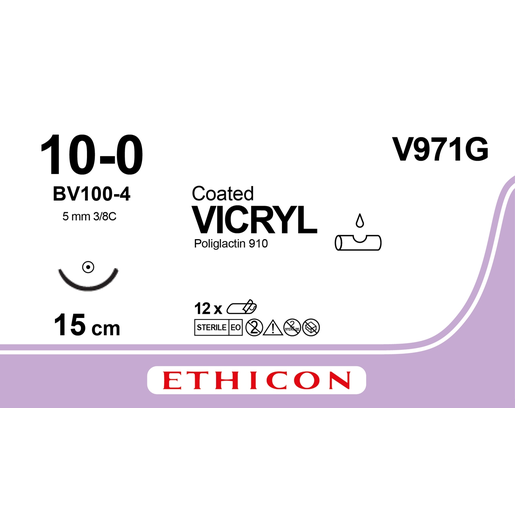 Produktbild - VF000148978 - VICRYL 10-0 BV-4 15CM
