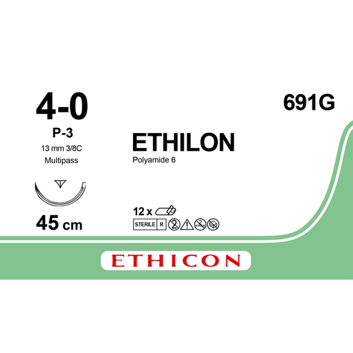 Produktbild - VF000149877 - ETHILON 4-0 P-3 MP 45CM UNDYED
