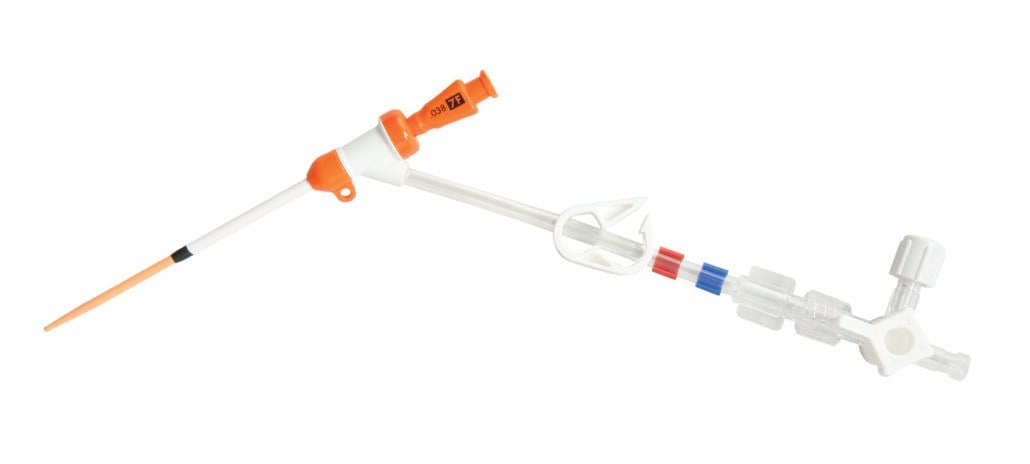 Produktbild - VF000152908 - Dialysintroducer Prelude kort med röntgentät spets och 0.038" ledare 5Fr 4cm