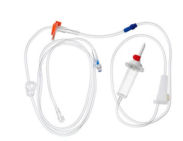 Produktbild - 40719 - Infusionsaggregat till volympump Alaris GP med filter 15my Y-koppling och Smartsit'e-port