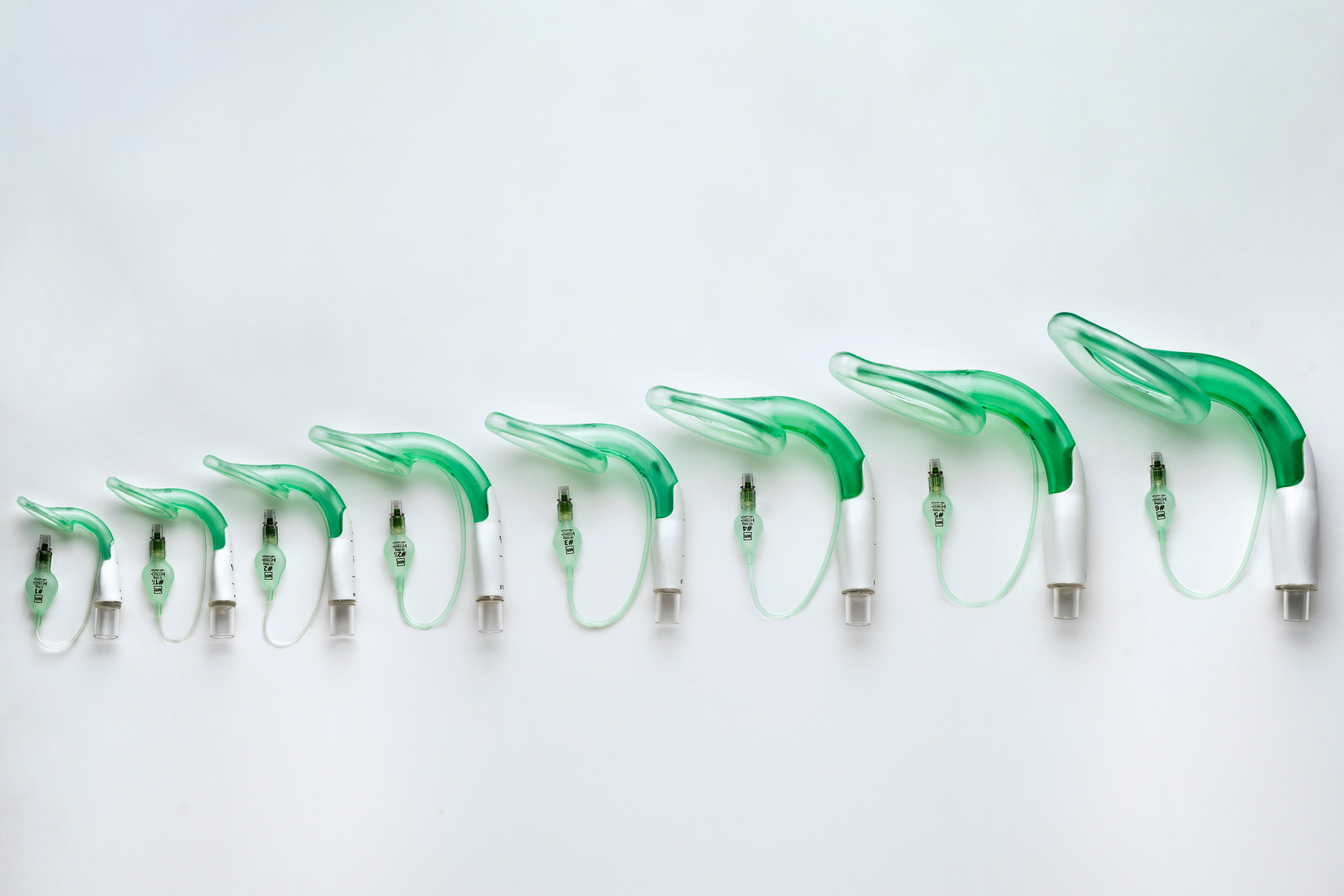 Produktbild - VF000185219 - Larynxmask med kuff böjd och bitblock nr 1,5