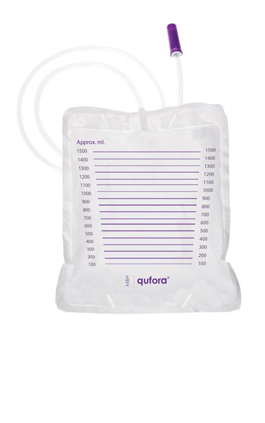 Produktbild - 59634 - Sängurinpåse med fast konnektor och slang 110cm 1500ml