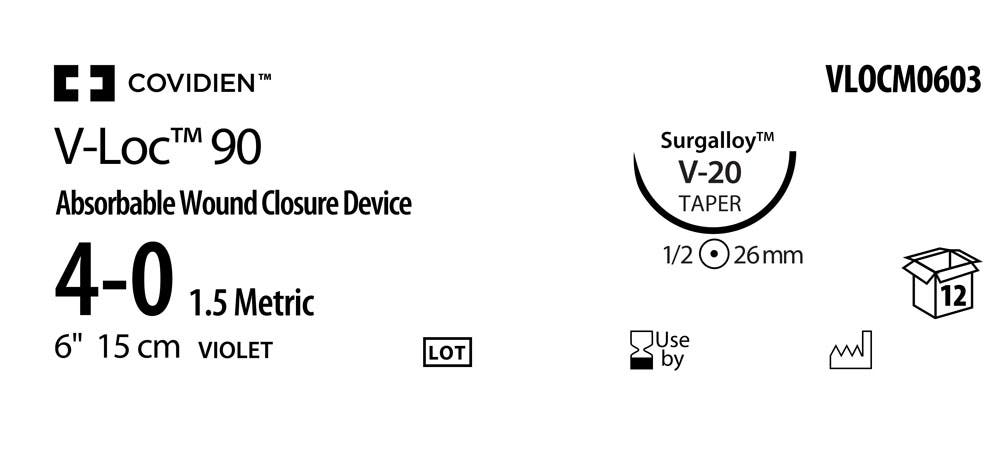 Produktbild - VF000150743 - V-LOC™ 90 ABS 4-0 VIOLET 15CM V-20 X12