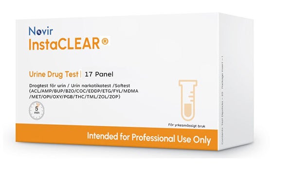 Produktbild - 65214 - Drogteststicka för urin 17 parametrar AMP BUP BZO COC CLO EDDP ETG FYL 