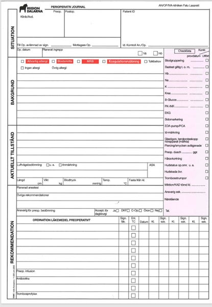 Produktbild - 55885 - Journal perioperativ Region Dalarna