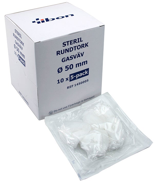 Produktbild - 56833 - Tvättork gasväv 50mm 5-pack