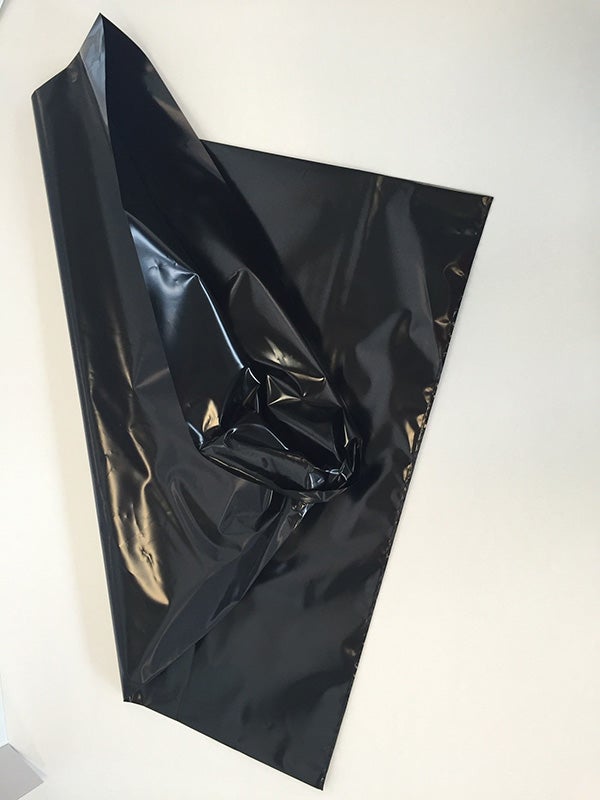 Produktbild - 57939 - Sopsäck förnybar plast svart för kartong för sekretess- och kemiskt avfall 750x800x12mm