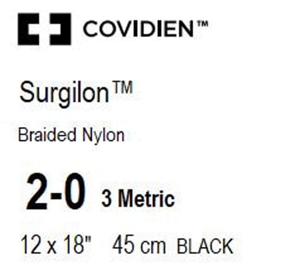 Produktbild - VF000150779 - SURGILON™ 2-0 BLACK 12x45CM PRECUT  x36