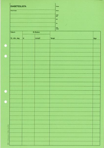 Produktbild - 55891 - Lista diabetes Region Örebro Län
