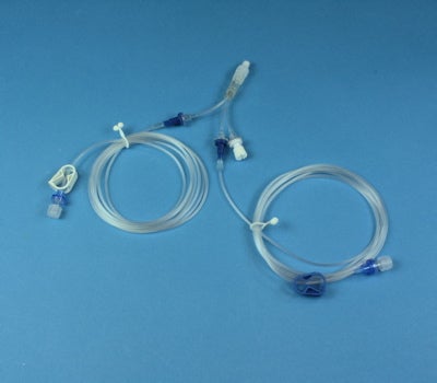 Produktbild - VF000123282 - TIVA-set med 3 anslutningar 2 antisifoner och 1 backventil utan infusionsaggregat