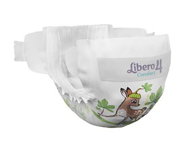 Produktbild - 59660 - Blöja allt-i-ett med kardborre absorberande 238ml barn 5-9kg midja 33-52,5cm