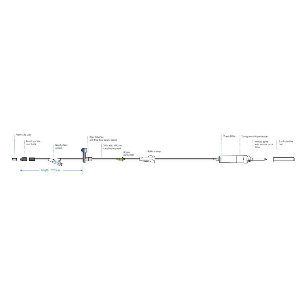 Produktbild - VF000178053 - Infusionsaggregat standard PVC-fri transparent till Agilia VL SP 62